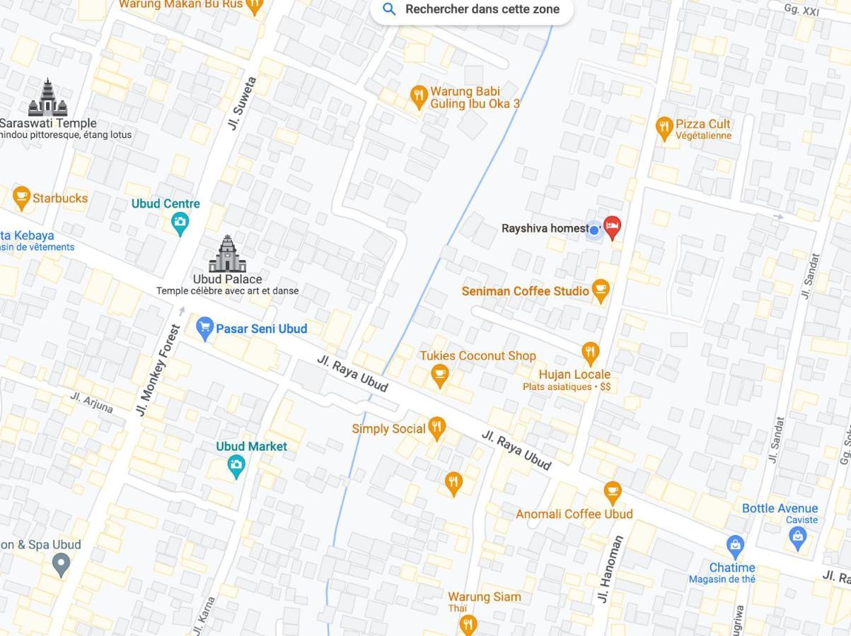 Rayshiva Homestay Убуд Екстер'єр фото
